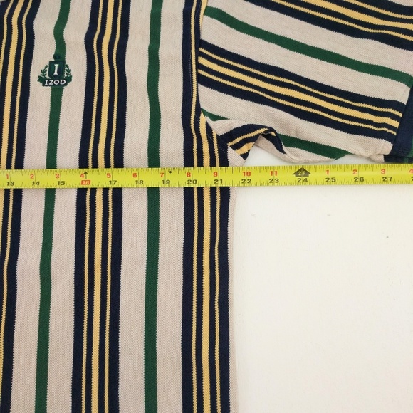Vintage Izod | Green Blue Dad Polo Size large - Picture 6 of 8